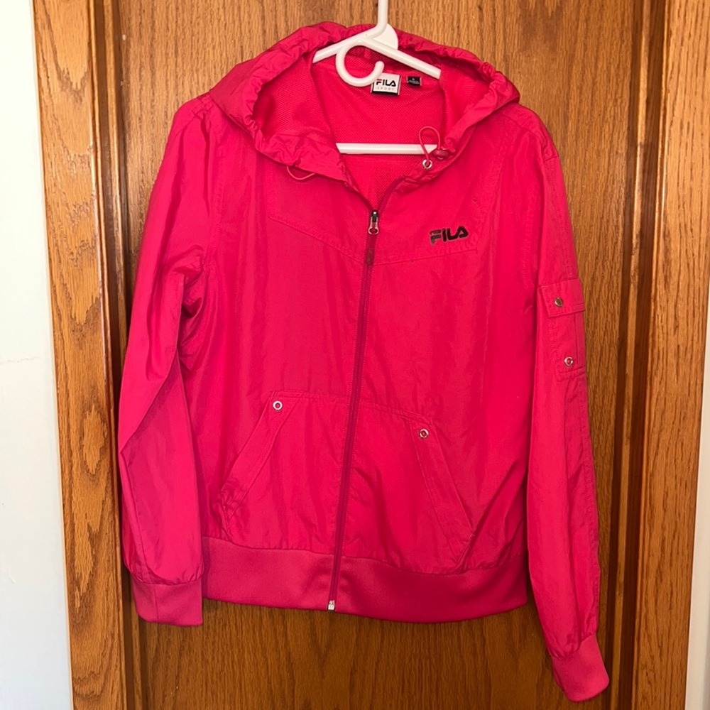 FILA Sport women’s large pink wind breaker